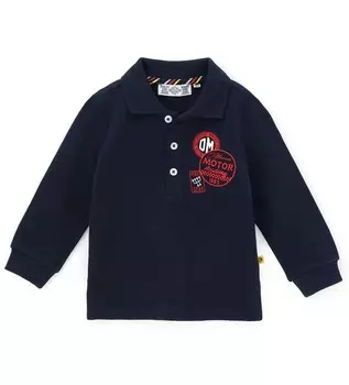 Поло с длинным рукавом для маленького мальчика