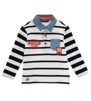 Поло с длинным рукавом для маленького мальчика