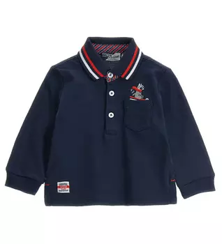 Поло с длинным рукавом для маленького мальчика