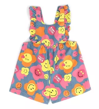 Полукомбинезон джинсовый для маленькой девочки Original Marines (12-18 месяцев (Рост 80-86))