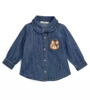 Рубашка с длинным рукавом для маленькой девочки