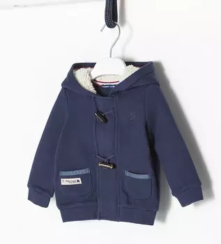 Толстовка на молнии для маленького мальчика