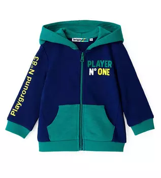 Толстовка на молнии для маленького мальчика