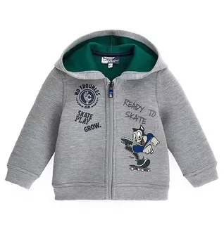 Толстовка на молнии для маленького мальчика