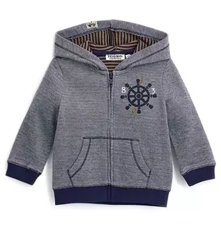 Толстовка на молнии для маленького мальчика
