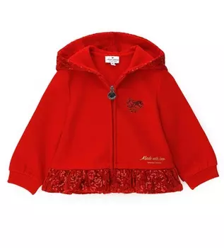 Толстовка на молнии для маленькой девочки