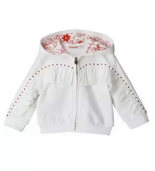 Толстовка на молнии для маленькой девочки
