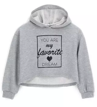 Толстовка укороченная для девочки