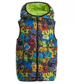 Жилет утепленный двусторонний для мальчика