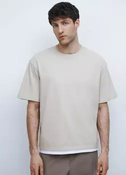 Базовая футболка, Бежевый