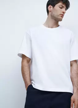 Базовая футболка из джерси, Белый