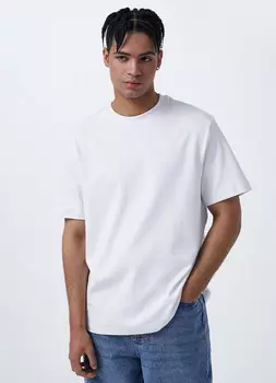 Базовая футболка из хлопка, Белый