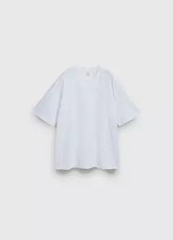 Базовая футболка из плотного трикотажа, Белый