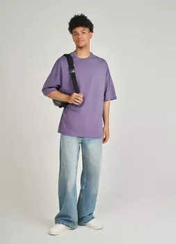Базовая футболка оверсайз, Фиолетовый