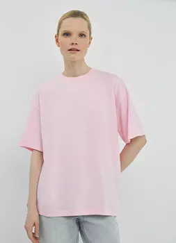 Базовая футболка оверсайз, Розовый