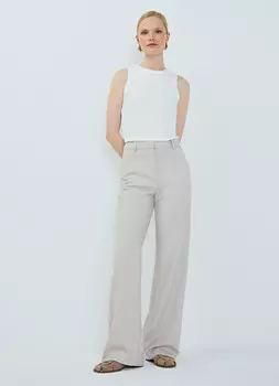 Базовая майка в рубчик, Белый