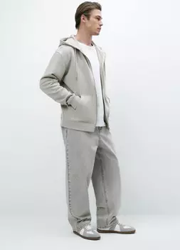 Базовая толстовка на молнии, Бежевый