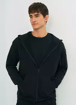 Базовая толстовка на молнии, Черный