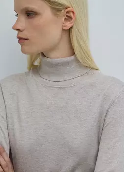 Базовая водолазка, Бежевый