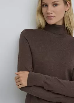 Базовая водолазка, Коричневый