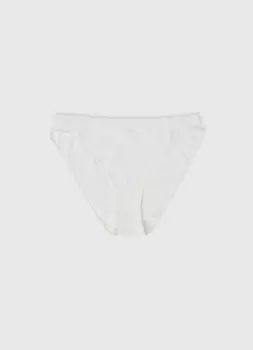 Базовые бесшовные трусы-брифы, Белый