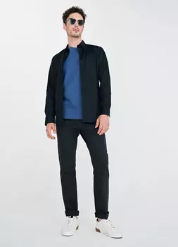 Базовые брюки «5 карманов» из твила, Серый