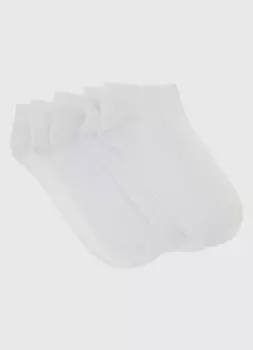 Базовые короткие носки, 5 пар, Белый