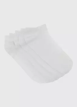 Базовые носки-сникерсы, 5 пар, Белый