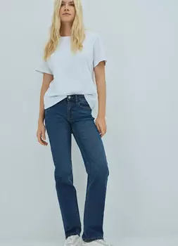 Базовые прямые джинсы, Синий