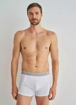Базовые трусы-транки, 2 шт., Белый