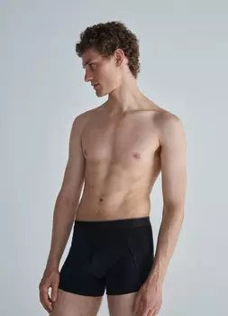 Базовые трусы-транки, 2 шт., Черный