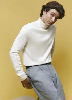 Базовый джемпер из шерсти, Белый