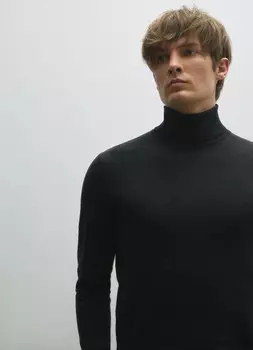 Базовый джемпер с высоким воротником, Серый