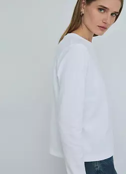 Базовый лонгслив, Белый