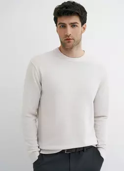 Базовый вязаный джемпер, Белый
