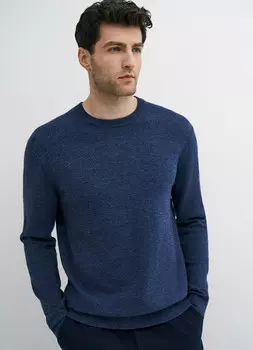 Базовый вязаный джемпер, Синий