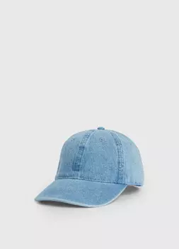 Бейсболка из денима, Синий