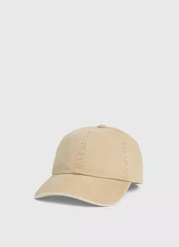 Бейсболка с эффектом стирки, Бежевый