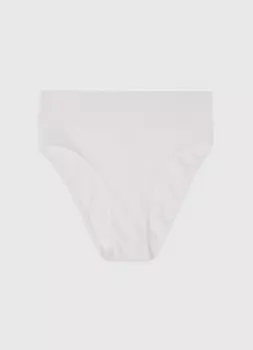 Бесшовные трусы с высокой посадкой, Белый