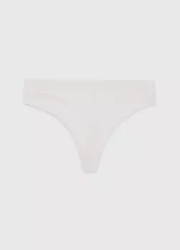 Бесшовные трусы-танга, Белый