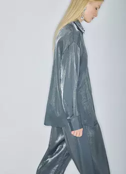 Блестящая блузка, Серый