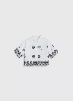 Блузка для девочек, Белый