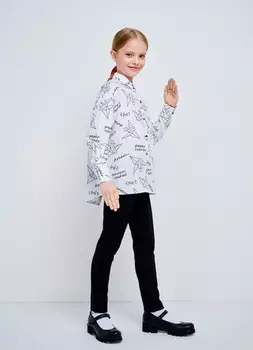 Блузка для девочек, Черный