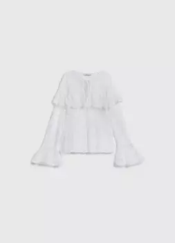 Блузка из кружева, Белый