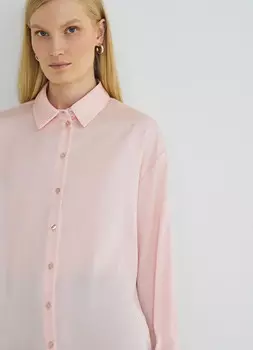 Блузка из сатина, Розовый