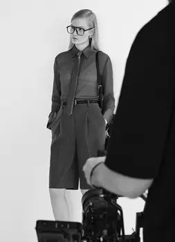 Блузка из жатого шифона с галстуком, Серый