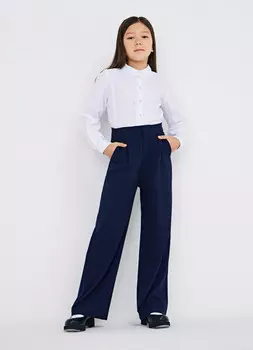 Блузка свободная для девочек, Белый