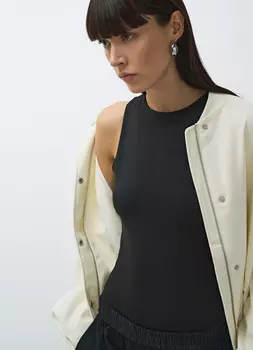 Боди из микрофибры, Черный