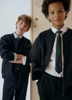 Бомбер для мальчиков, Черный