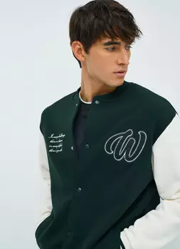 Бомбер на кнопках, Зеленый